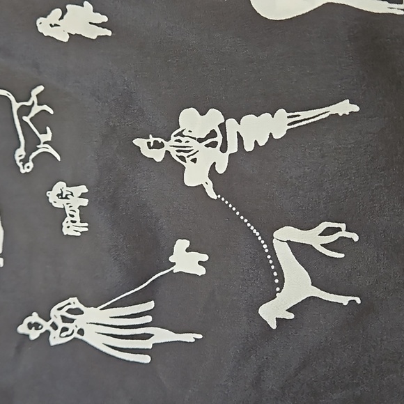 Spenser Jeremy Dog Walking Silk Top Size M - Picture 11 of 11